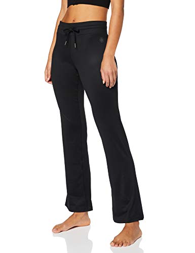 AURIQUE Damen Yoga-Hose Schwarz (Black Black), 38(Herstellergröße: M)