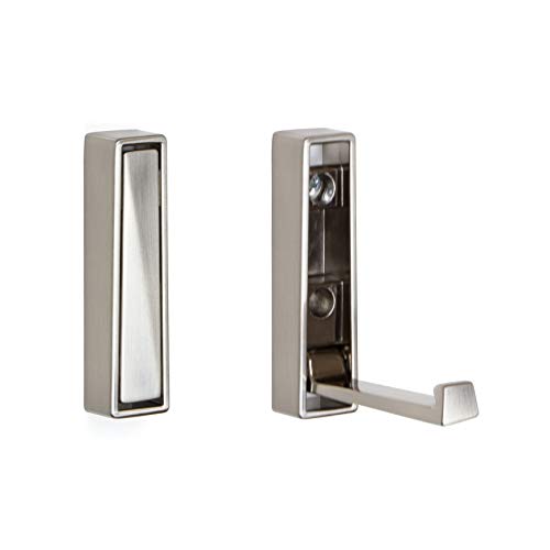 Wand-Paneel Klapphaken Garderoben-Haken klappbar Kleiderlüfter - Modell JUNUS | Kleiderhaken Edelstahl-Optik | Wandhaken zum Aufschrauben inkl. Befestigungsmaterial | Möbelbeschläge von GedoTec