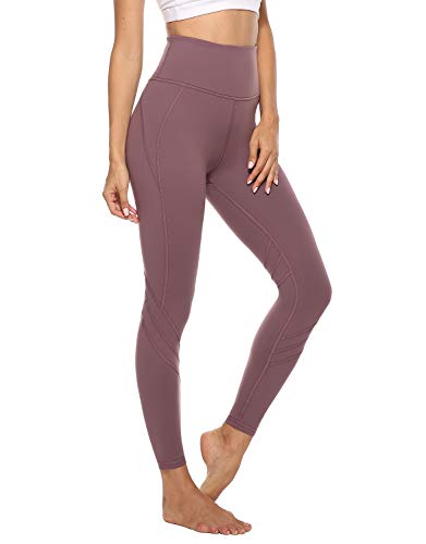 JOYSPELS Leggings Damen, Sporthose Lang Yogahosen, Sport Leggins für Damen Yoga Tights Rot S