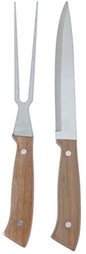 hibuy Hochwertiges Steakhaus Tranchierbesteck Set - Bestehend aus 1 Fleischmesser und 1 Fleischgabel