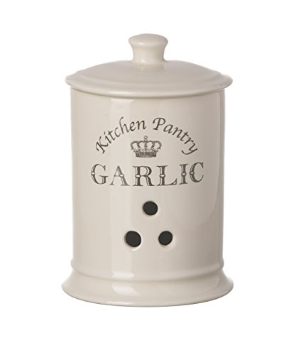 Majestic Cream Knoblauch Jar, Küche Vorratstopf Kanister