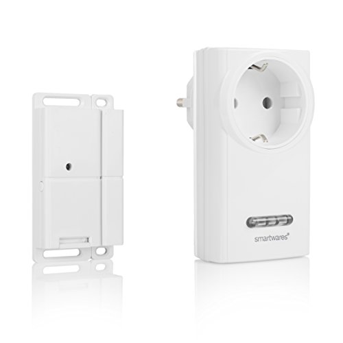 Smartwares Funk-Abluftsteuerung mit Fenster-Magnetkontakt und Funksteckdose für Dunstabzugshaube, SH5-SET-KHC