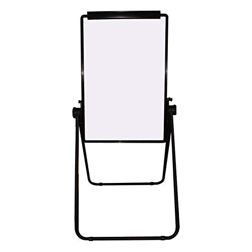 Kurtzy Magnetische Whiteboard Flipchart Staffelei 86 x 56 cm kommt mit Aluminium-Rahmen, der über Rutschhemmende Klemmen auf der Unterseite verfügt - Magnettafel zum Beschreiben Leicht löschbar