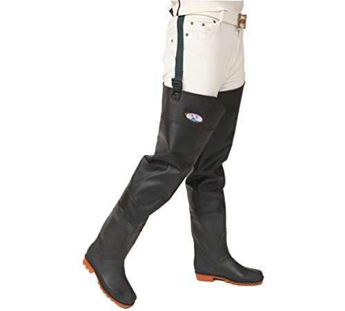 YAANCUN Unisex Wasserschutz Watstiefel Hueftstiefel Gummistiefel Anglerstiefel Anglerhose Teichhose 38-45