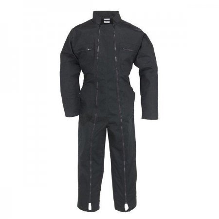 Arbeitsoverall 2 Reißverschlüsse Polybaumwolle schwarz 245 g/m2 XXXL