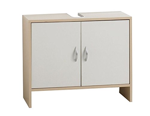 Waschbeckenunterschrank weiß Ahorn Unterschrank Waschbecken Bad Möbel Schrank