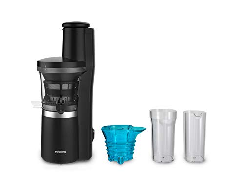 Panasonic MJ-L700KXE Slow Juicer/Entsafter, 150, Edelstahl, Kunststoff, Mattschwarz