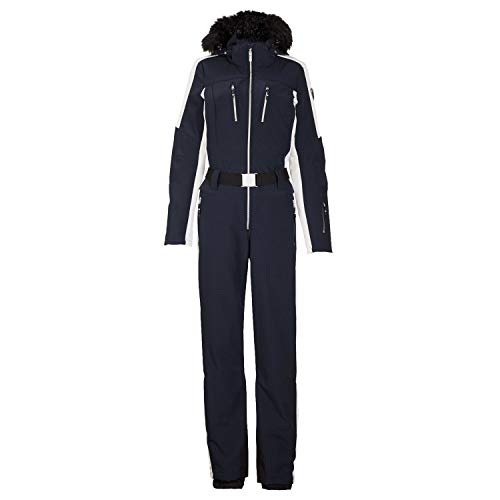 Killtec Damen Vilhelmina Softshell Overall Mit Abzippbarer Kapuze Und Schneefang, Dunkelnavy, 36
