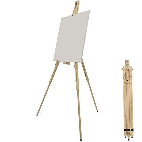 Artina Feld-Staffelei Malaga aus Massiv-Holz: tragbare, leichte Staffelei & äußerst stabil. Perfekt als Künstler-Bedarf