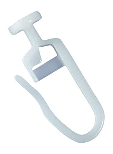 'Dekohaken24' - 200 Stck. Faltengleiter m. 9mm Kopf für Gardinenschienen verschließbar Gardinenhaken