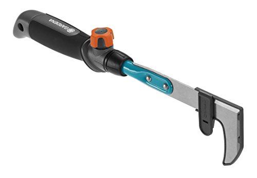 GARDENA combisystem-Fugenkratzer: Unkrautkratzer zum Entfernen von Moos und Unkraut in Plattenfugen, zweiseitig geschliffenes und gehärtetes Edelstahlmesser, Korrosionsschutz (8927-20)