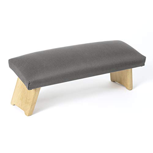 Lotuscrafts Meditationsbank Klappbar Dharma mit Gepolsterter Sitzfläche - Made in Europe - Yoga Hocker aus massivem Buchenholz - Kniesitz Meditationsbank für eine Tiefe Meditation