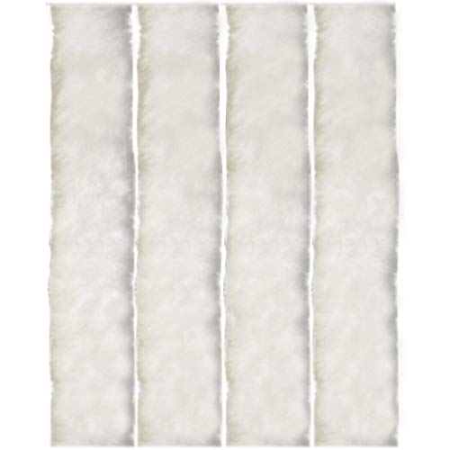 Flauschvorhang, Campingvorhang, Insektenschutz Uni farbend, Auswahl: weiß - perlweiß 56 x 185 cm