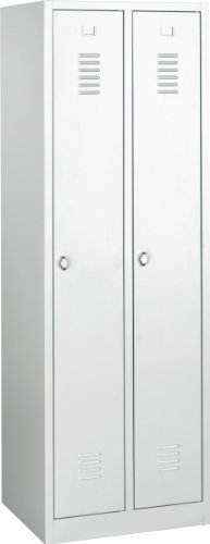 Spind Spint Stahl-Kleiderschränke Gaderobenschrank 510100 / 2 türig 250mm kompl. montiert und verschweißt
