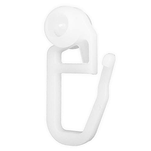 dekondo Gardinenrollen / 100x Universelle Gardinenröllchen, Gardinengleiter/Geeignet für Vorhang & Gardinenschienen