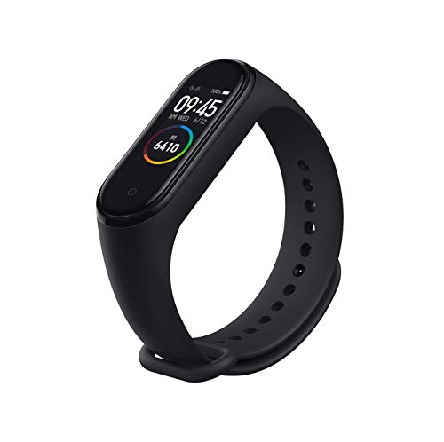 Xiaomi Mi Band 4 Smart Band 0.95 Zoll Full AMOLED Touchscreen Activity Tracker mit Herzfrequenzmessung Benachrichtigungen wasserdicht 5 ATM Schwarz