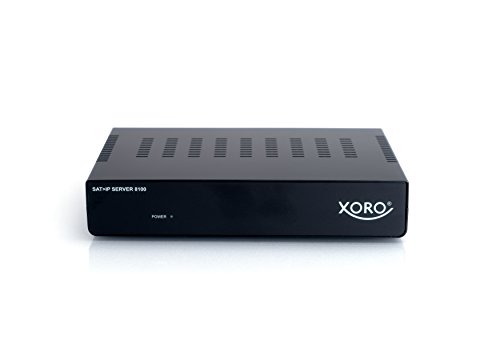 Xoro SATIP Server 8100 (4x DVB-S2 Eingänge, maximal 8 Ausgänge, HDTV, Gigabit LAN, TV/Radio Livestream) schwarz