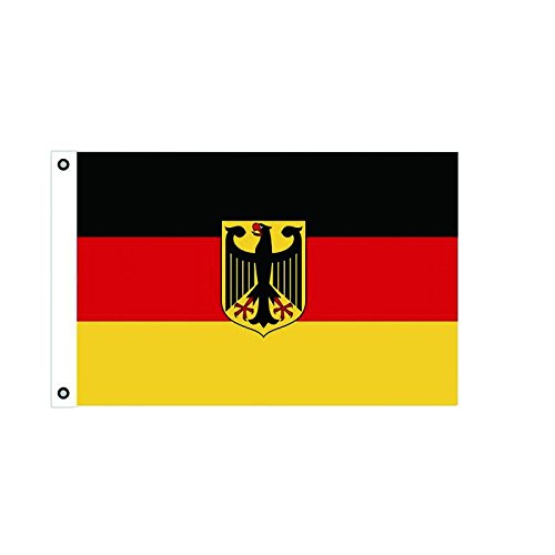 BGF Deutschland Flagge Fahne mit Adler 150x90cm Stoff 100g/qm