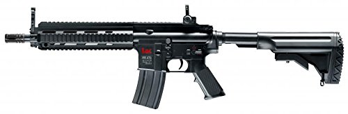 Elektrische Softair - Gewehr Schnellfeuerkarabiner HK 416C mit Akkus, Metalllauf - Stärke 0.5 Joule