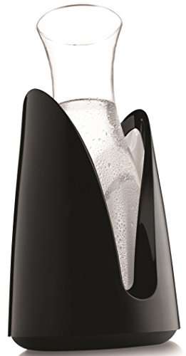 Vacu Vin 3645460 Kühlkaraffe schwarz Rapid Ice