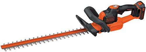 Black+Decker Akku Heckenschere GTC18502PC mit Antiblockierfunktion, Schnell-Ladegerät und hohem Bedienkomfort / 18mm Schnittstärke zum Schneiden mittelgroßer Hecken / 18V / 2,9kg leicht