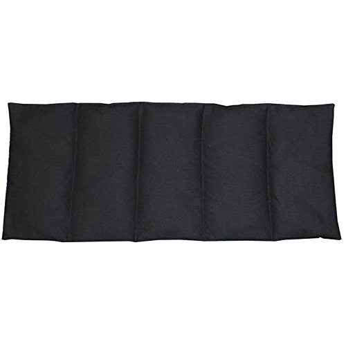 Dinkelkissen 50x20cm SCHWARZ ; Wärme + Kältetherapie ; Körnerkissen