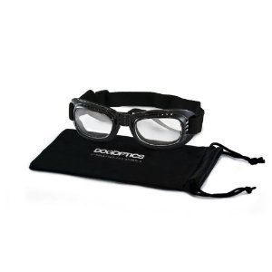 30SDBIBLCL07 DOGOPTICS Hundebrille 'Biker black' / Fassung schwarz / Gläser klar / Größe 'Medium - 07'