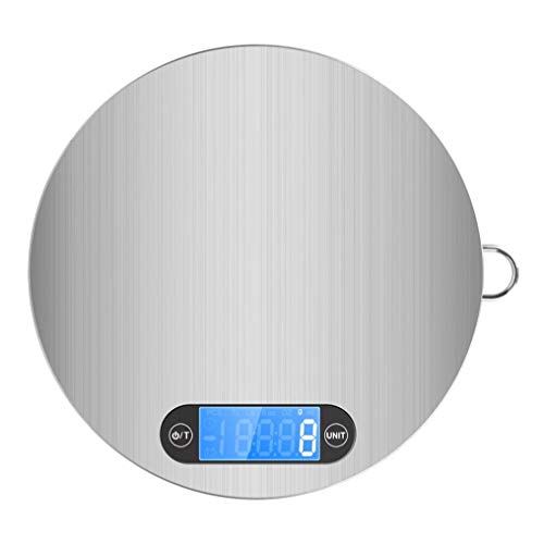 Digital Lebensmittel Waage, focipow Edelstahl Küchenwaage Multifunktional Personenwaage, wiegt sacles mit LCD-Display, für Home & kithen grau