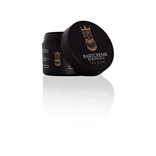 Bart Royal Bartcreme „Oud Wood“, Bartpflege für Männer für weiche, geschmeidig-glatte Voll-Bärte / Drei-Tage-Bart, 50ml