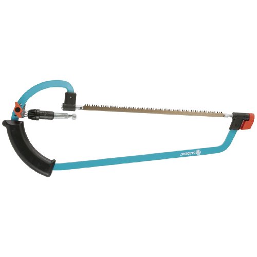 GARDENA combisystem-Bügelsäge: Handsäge-Sägeblatt um 360°
drehbar, verdrehsichere
Sägeblattarretierung, nachstellbare
Blattspannung, kompatibel mit allen combisystem-Stielen (691-20)