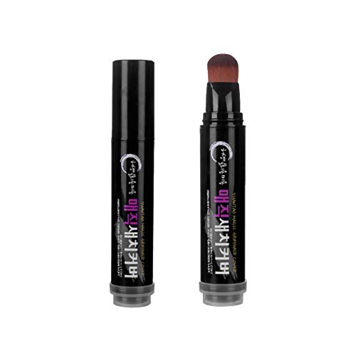 TIREOW Naturkraut Weiß Haarbezug Stift Haarfärbestift Färbendes Haar Langlebige Temporäre Stifte Einweg für Bereiche Haaransatz Breite Bereiche Weißgrauem Haar Koteletten Wurzeln (Braun)