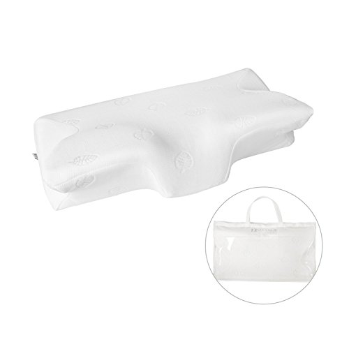 MARNUR orthopädisches Kissen Nackenstützkissen ergonomisches Kopfkissen Memory-Schaum Kissen(Memory Foam) 64.5*37*14cm für Seitenschläfer Rückenschläfer und Bauchschläfer mit RoHS Zertifizierung Inkl. Bezug + waschbare Kisseneinzug