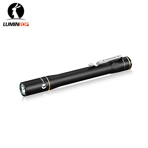 Diagnostikleuchte Medizinische Stiftlampe LUMINTOP Professionelle LED Taschenlampe Penlicht mit Hell 145 Lumen Nichia LED, 3 Modi IP68 Wasserdicht Aluminium Tragbar für Krankenschwester Arzt (Schwarz)