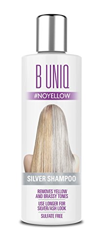 Silbershampoo für blonde, blondierte, gesträhnte & graue Haare - Violett-Pigmente gegen Gelbstich - revitalisierend & sulfatfrei - 250 ml