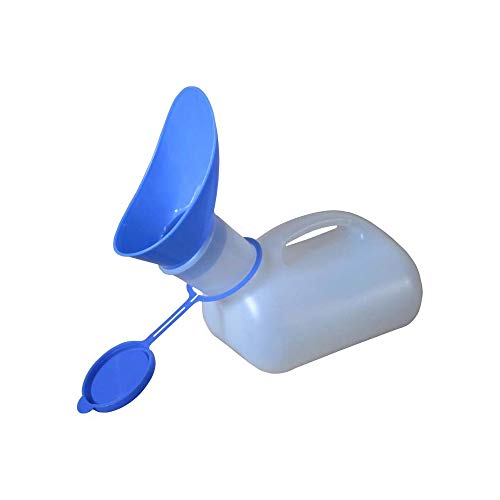 LOVEQIZI Auto-Unisex-Potty-Urinal, Toliet-Urinal für Männer und Frauen, mit Deckel und Trichter, Auto-Toilette Mobile Toilette Tragbares Outdoor-Reise-Urinal für Auto, Alter Mann, Kind und Diabetes,N