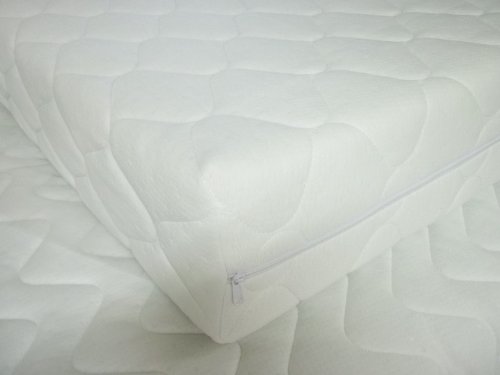Matratzenbezug 90 x 200 cm. Matratzenschoner versteppt mit Reißverschluss (Höhe wählbar)