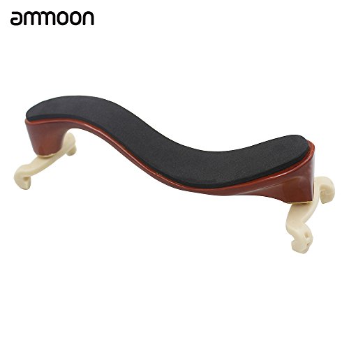 Andoer Violinen-Schulterstütze Kissen Schulter aus Ahorn Holz Fit 3/4 4/4 Mehrfarbig Violine mit Reinigungstuch