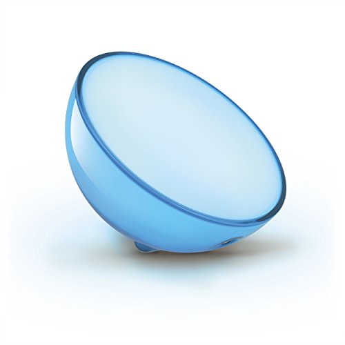 Philips Hue Go LED Leuchte, tragbares, kabelloses Licht, dimmbar, bis zu 16 Millionen Farben, stuerbar via App, kompatibel mit Amazon Alexa, EU-Stecker (Echo, Echo Dot)