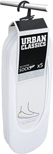 Urban Classics Herren Invisible Socks Füßlinge, Weiß (White 220), 43/46 (5erPack)