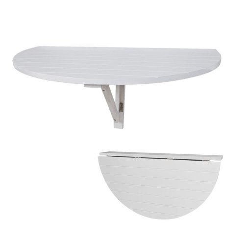 SoBuy Wandklapptisch, Küchentisch, Esstisch, Kindermöbel, FWT10-W (Weiß aus Holz)