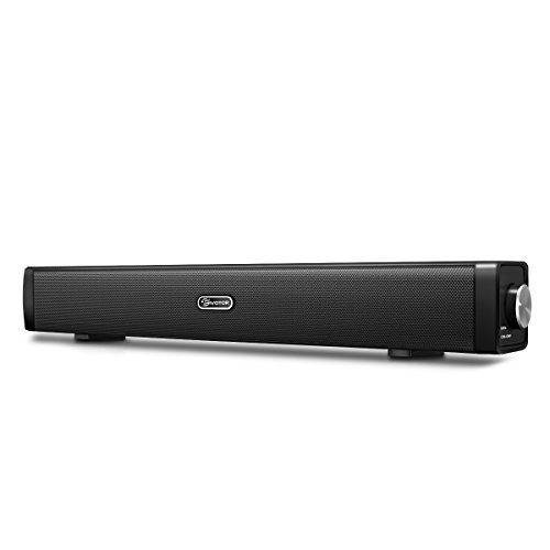 PC Lautsprecher, EIVOTOR USB Lautsprecher Computer Soundbar USB Player Box Soundsystem für Fernseher Wired Speaker USB Powered Sound Box für PC Notebook Laptop Smartphone und TV mit 3.5mm AUX Port
