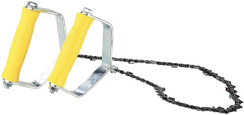 AGT Handkettensäge: Hand-Kettensäge, Metallgriffe, Sägekette 70cm, 18 extrem scharfe Zähne (Handkettensäge für hohe Äste)