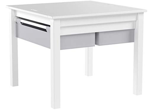 UTEX 2 In 1 Kinder Bau Play Tisch,weiß
