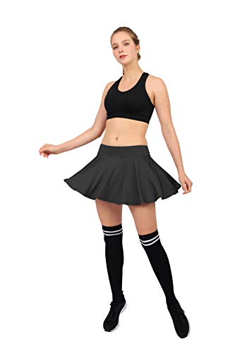 HonourSport Damen Tennisrock Skirt Minirock Sport Fitness Yoga Skort Falten XS-XL