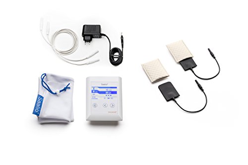 Saalio AX Set Iontophoresegerät gegen Achselschweiß mit Pulsstrom Gleichstrom Graphit-/Silikonelektroden