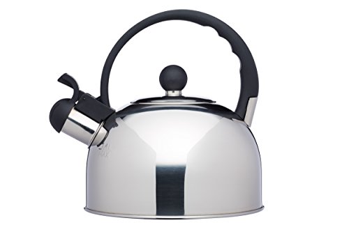 KitchenCraft Le 'Xpress induktionstauglichen Whistling Herd Wasserkocher, 1,4 Liter – Edelstahl