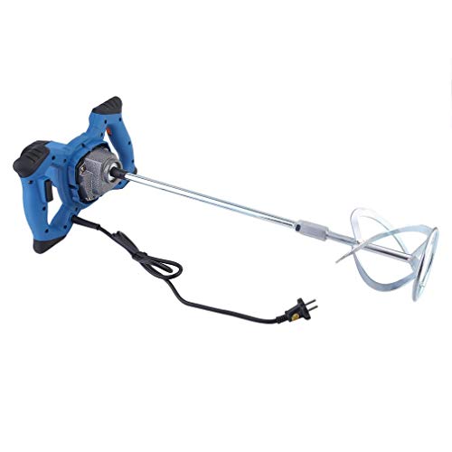 Krispich Industriequalität Rührwerk Mörtelrührer 1600W, 50/60Hz 220V Handrührgeräte Mischer Rührer Rührgerät Mörtelrührer Betonrührer, Mörtel Betonrührer 930r/min