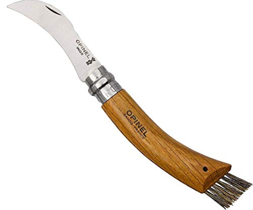 Opinel Pilzmesser, Sandvik-Stahl, Buchenholz, Wildschweinborsten