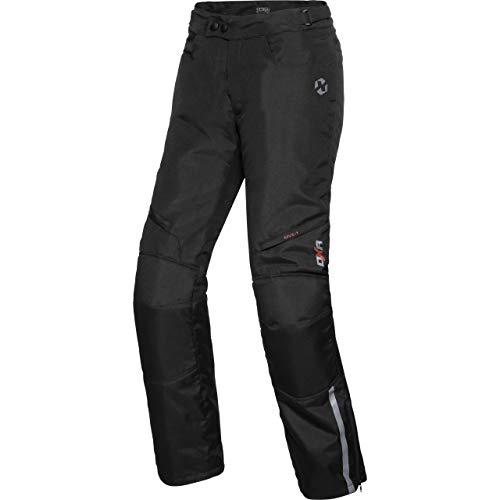 DXR Motorradschutzhose, Motorradhose, Bikerhose Tour Textilhose 5.0, Motorradhose Herren, wasserdicht, Winddicht, atmungsaktiv, Thermofutter, weitenverstellbarer Bund, Schwarz, XL