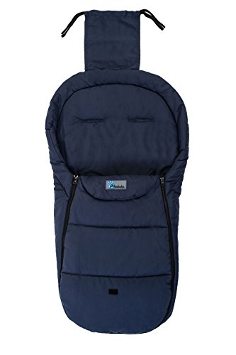 Altabebe AL2450MB-01 Sommerfußsack für alle gängigen Kinderwagen, Buggys und Jogger, Basic, 12-36 Monate, marine blau